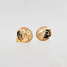 Gold Salmon Earrings by Cree artist Justin Rivard