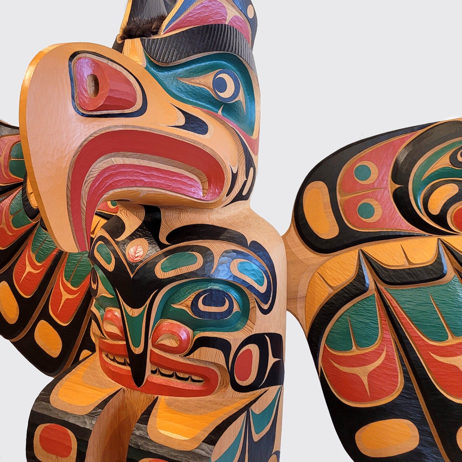 Guardian of the Legacy Totem Pole by Kwakwaka'wakw carver Junior Henderson