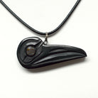 Argillite Hummingbird Pendant by Haida artist Amy Edgars