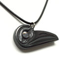 Argillite Hummingbird Pendant by Haida artist Amy Edgars