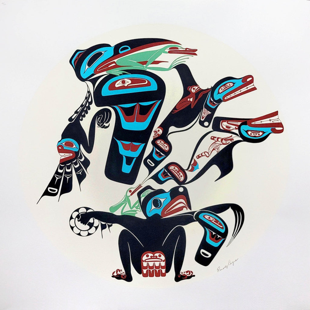 Haida Drum Design Print by Haida artist Randy Pryce