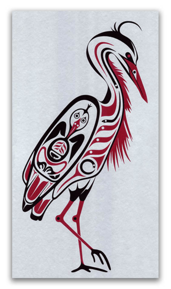 Blue Heron Limited Edition Print by Haida artist April White