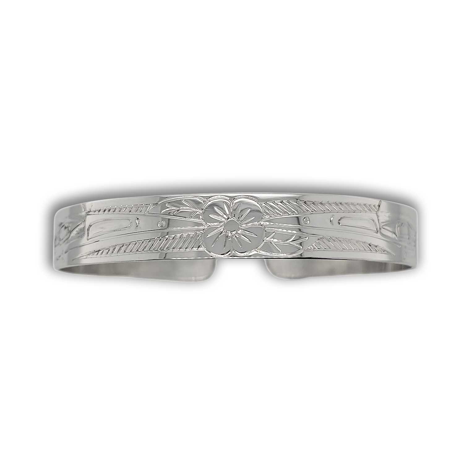 Silver Hummingbird Bracelet by Haida artist Garner Moody