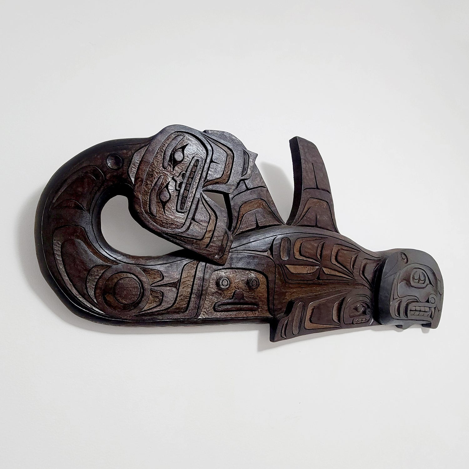 Killer Whale Panel by Kwakwaka'wakw carver Aubrey Johnston