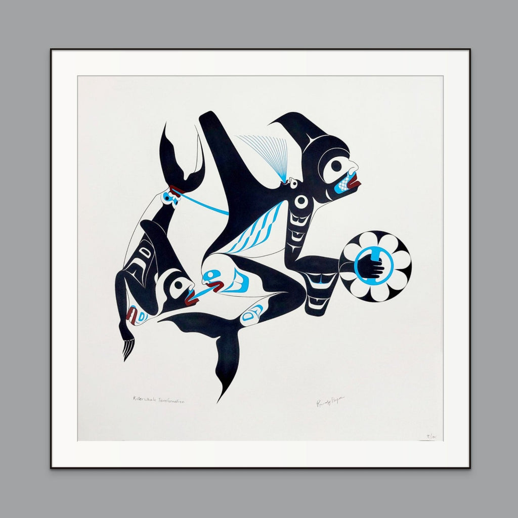Killer Whale Transformation Print by Haida artist Randy Pryce