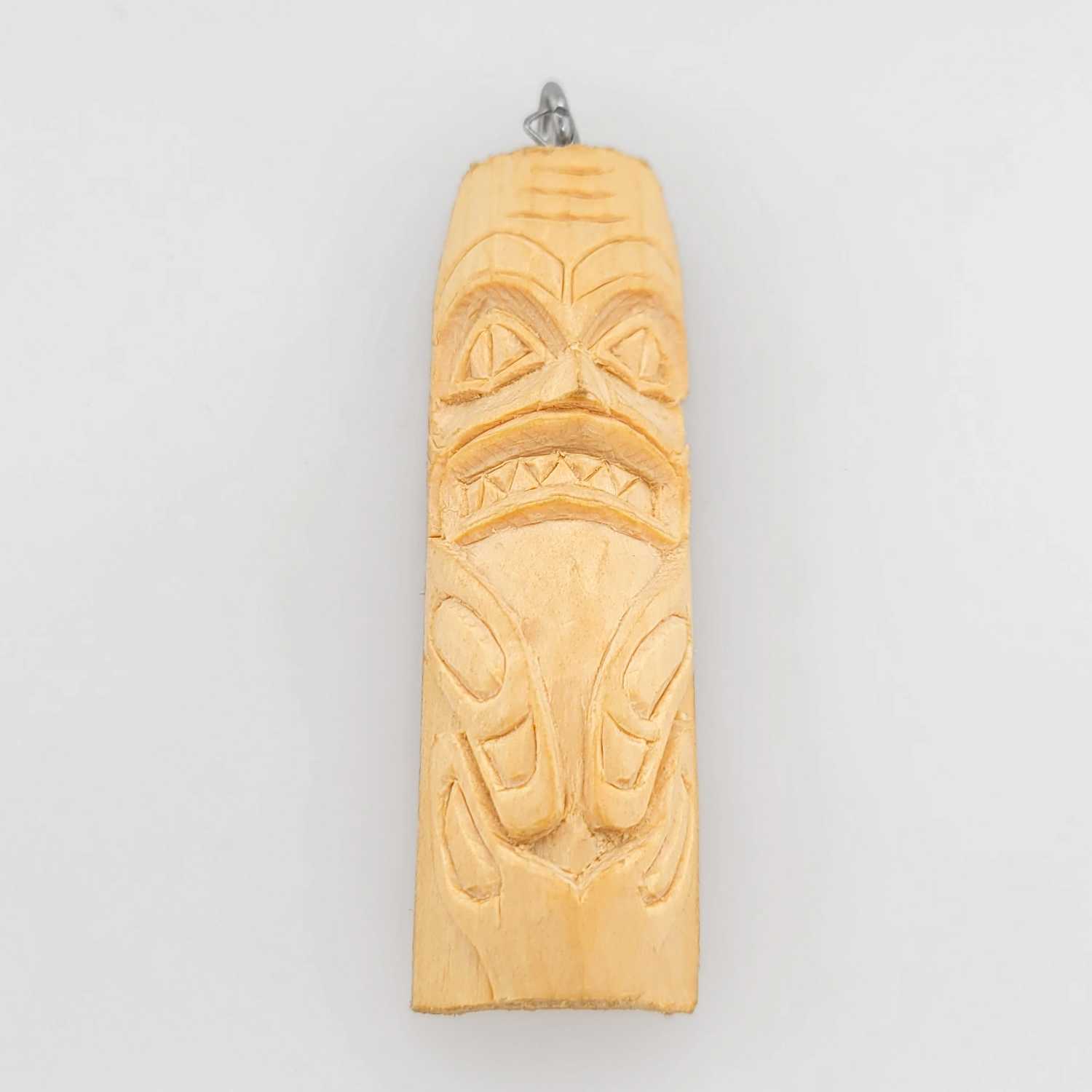 Cedar Killer Whale Pendant by Haida artist Leon Ridley