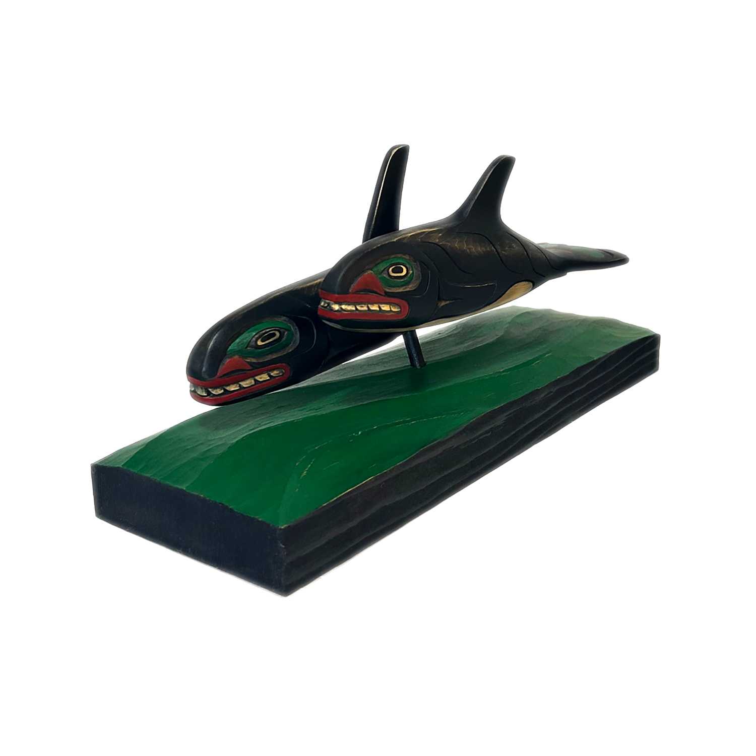 Killer Whales Sculpture by Kwakwaka'wakw artist Greg Henderson