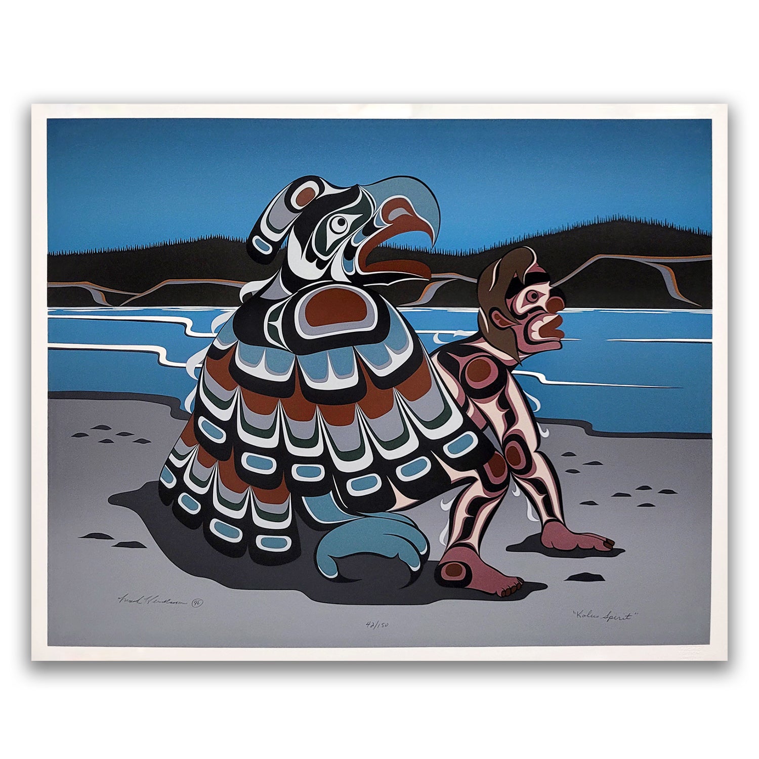 Kolus Spirit Print by Kwakwaka'wakw artist Mark Henderson