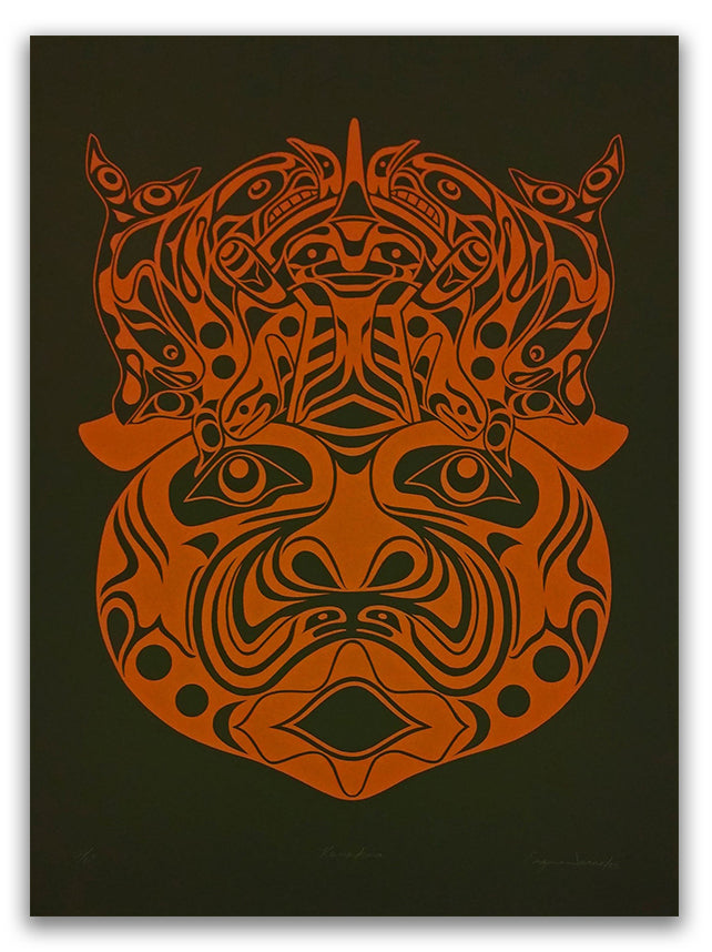 Chief of the Undersea Limited Edition Print by Kwakwaka'wakw artist Eugene Isaac
