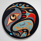 Indigenous Eagle Cedar Panel by Kwakiutl artist Trevor Hunt