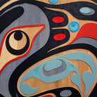 Indigenous Eagle Cedar Panel by Kwakiutl artist Trevor Hunt