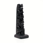 Argillite Totem Pole by Haida artist Lewis Collinson
