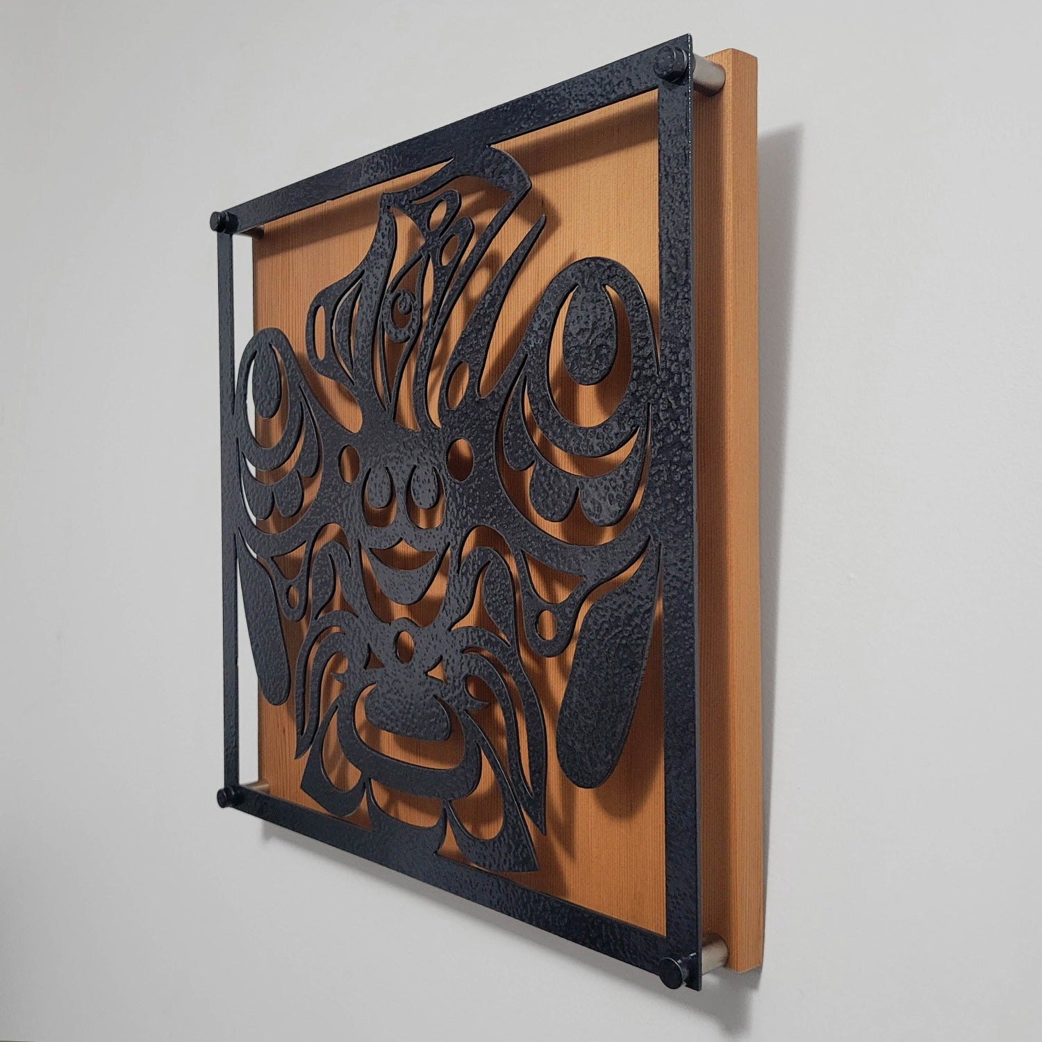 Metal Raven Panel by Trevor Hunt, Kwakiutl – Spirits of the West Coast ...