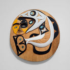 Moon Eclipse Cedar Panel by Nuu-chah-nulth artist Tim Paul