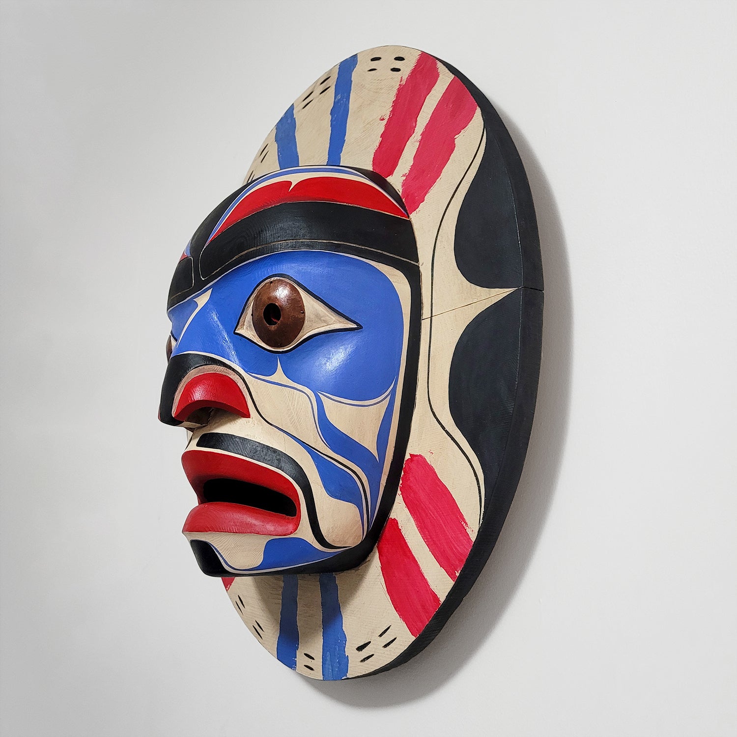 Old Moon Mask by Kwakwaka'wakw carver Dwayne Simeon