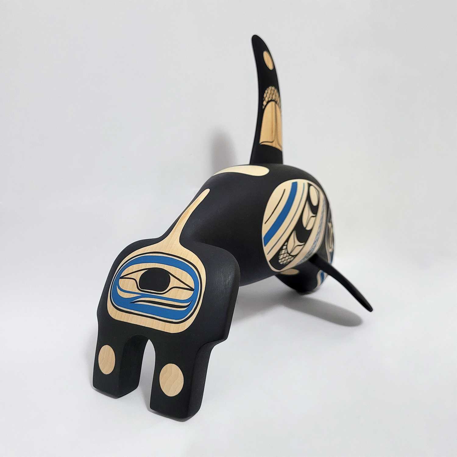 Killer Whale carving by Kwakwaka'wakw artist Rod Smith