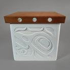 Sandblasted Bentwood Box by Kwakiutl artist Trevor Hunt