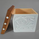 Sandblasted Bentwood Box by Kwakiutl artist Trevor Hunt