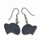 Argillite Orca Earrings by Haida artist Amy Edgars