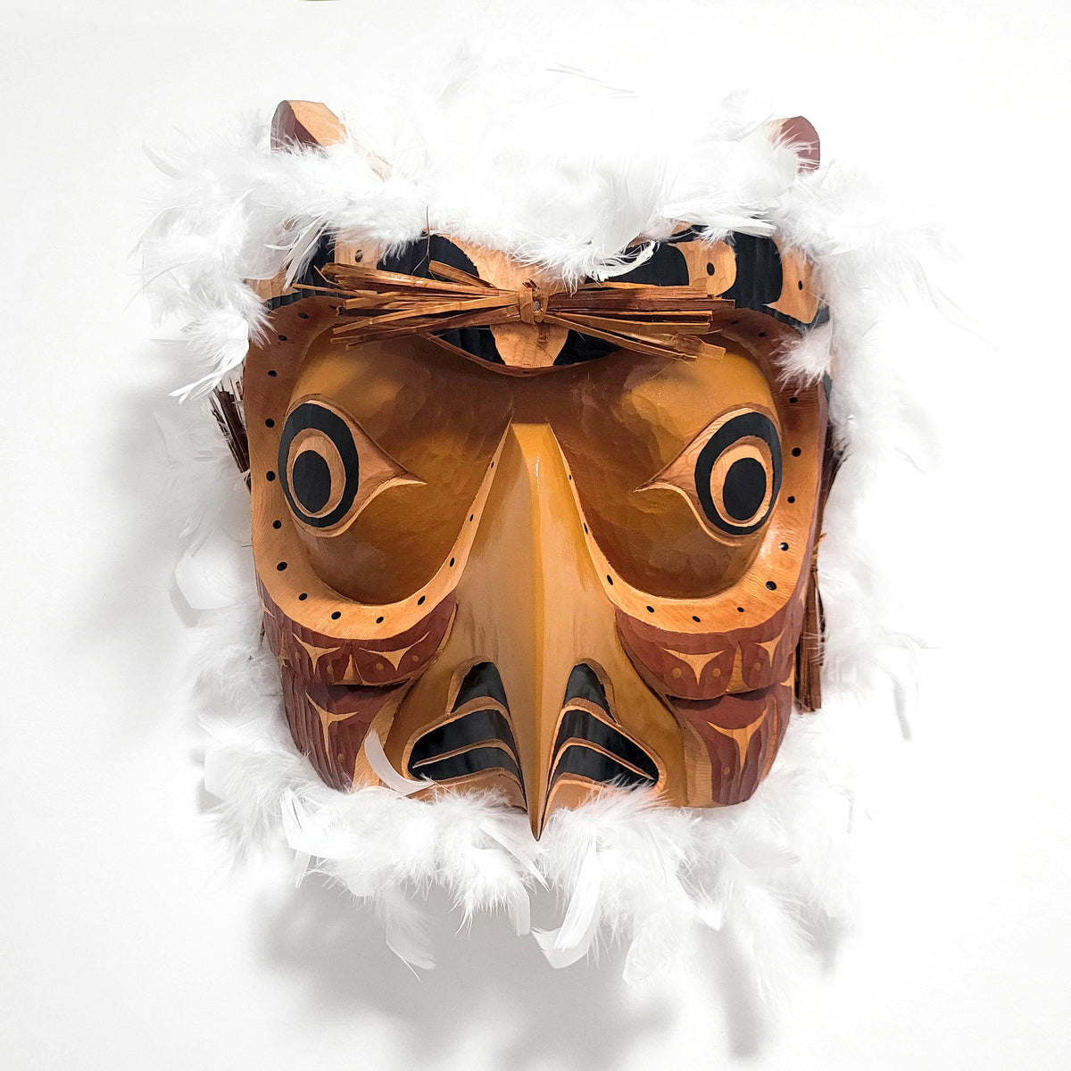 Cedar Owl Mask by Kwakwaka'wakw carver Ernest Puglas