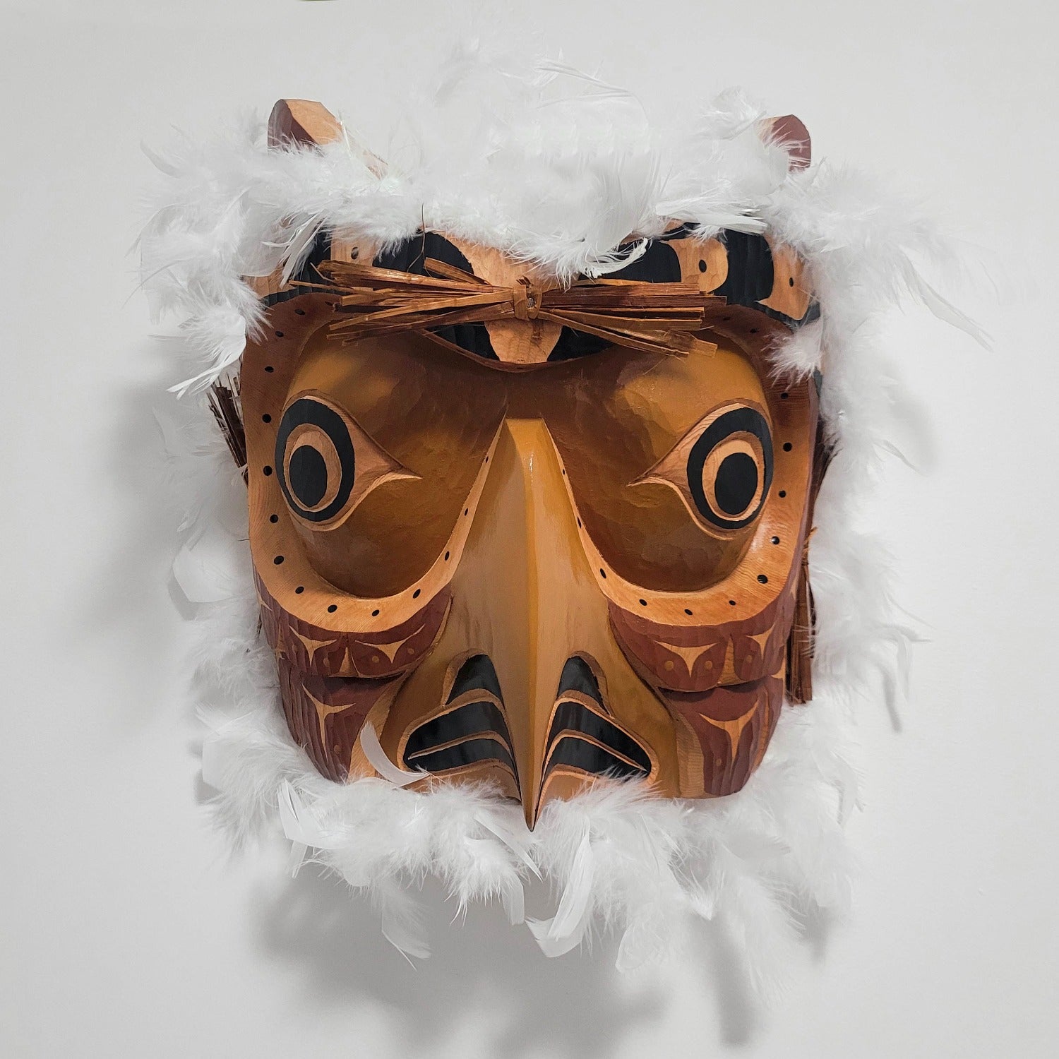 Cedar Owl Mask by Kwakwaka'wakw carver Ernest Puglas