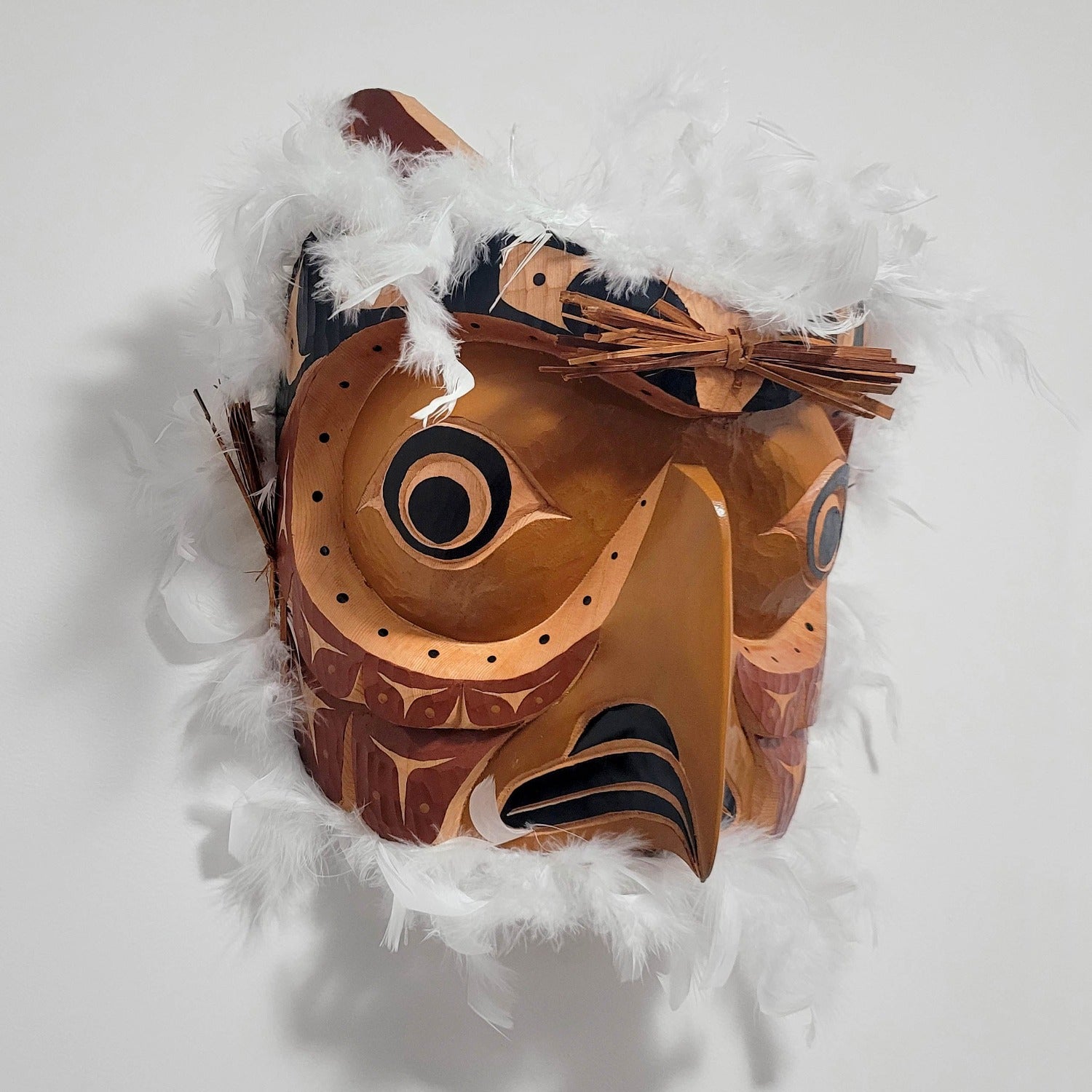 Cedar Owl Mask by Kwakwaka'wakw carver Ernest Puglas