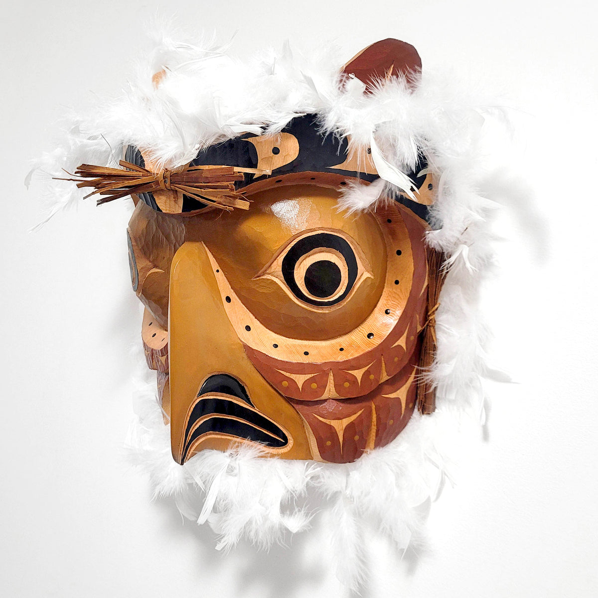 Cedar Owl Mask by Kwakwaka'wakw carver Ernest Puglas