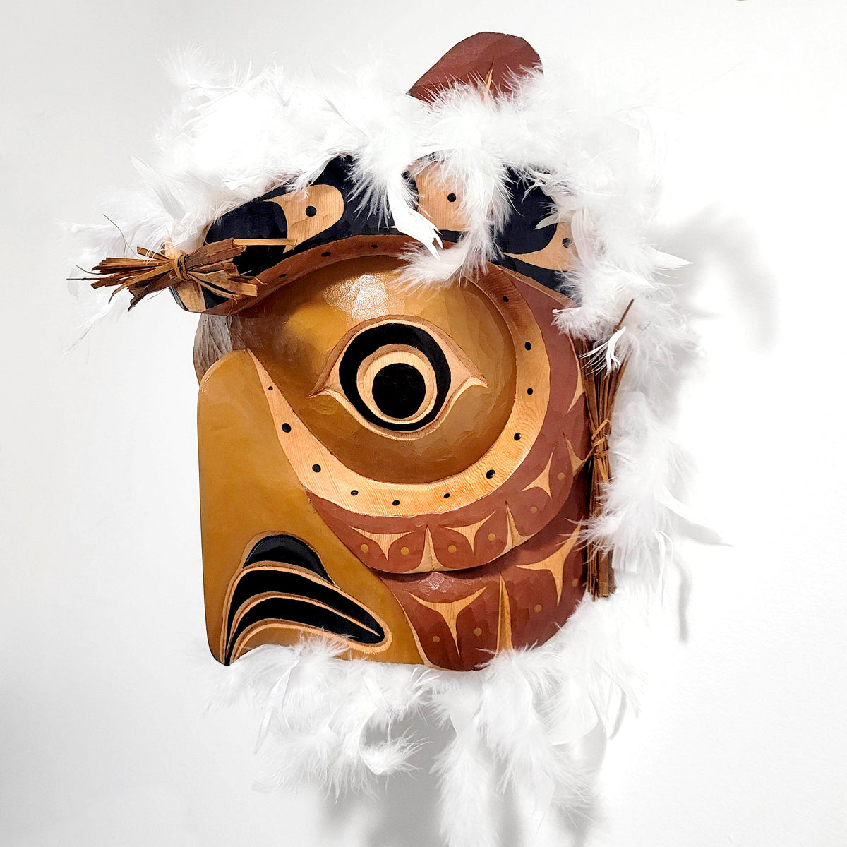 Cedar Owl Mask by Kwakwaka'wakw carver Ernest Puglas