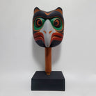 Indigenous Owl Rattle by Kwakiutl carver Trevor Hunt