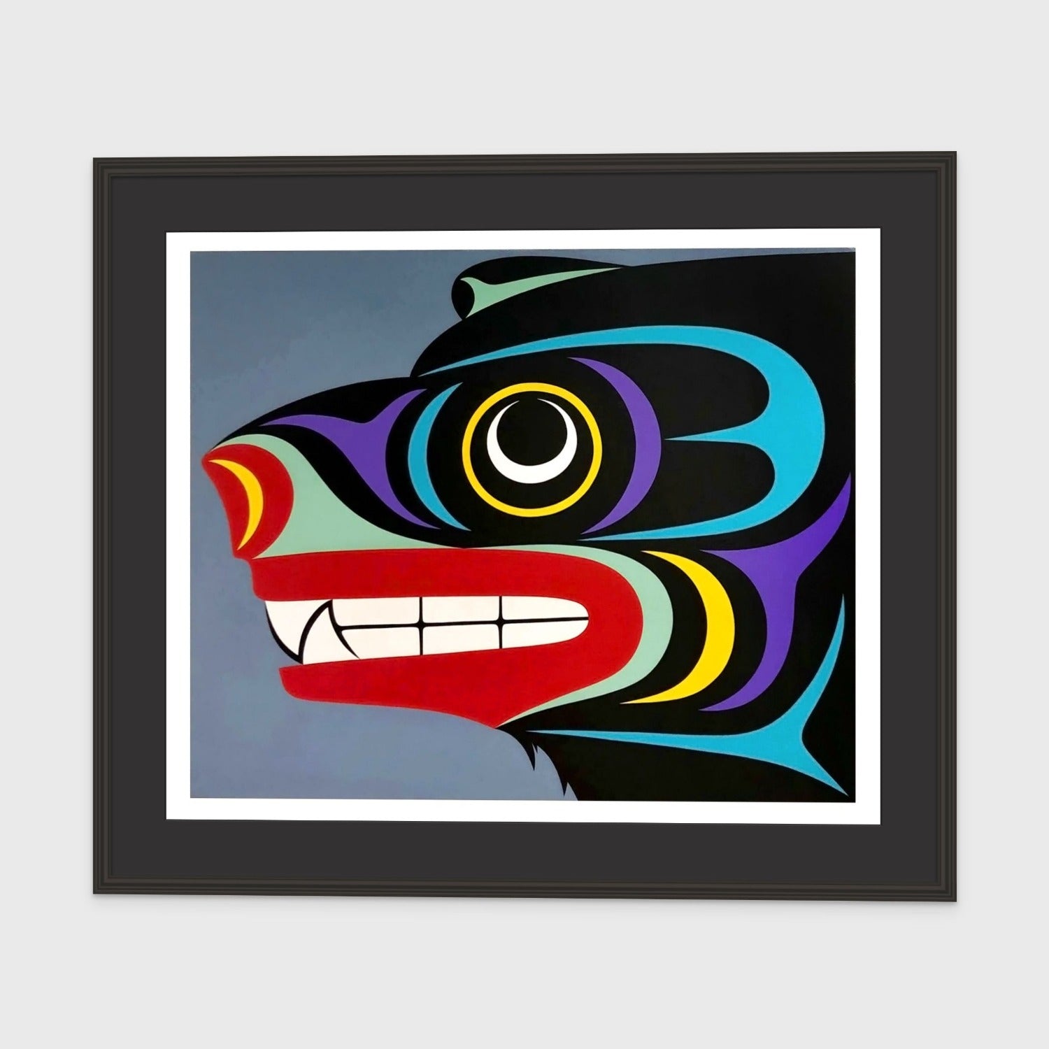 Papa Bear Limited Edition Print by Coast Salish artist Maynard Johnny Jr