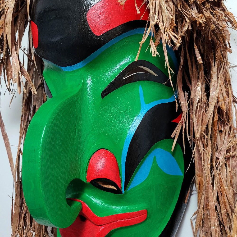 Pitch Woman Mask by Nuu-chah-nulth artist Russell Tate