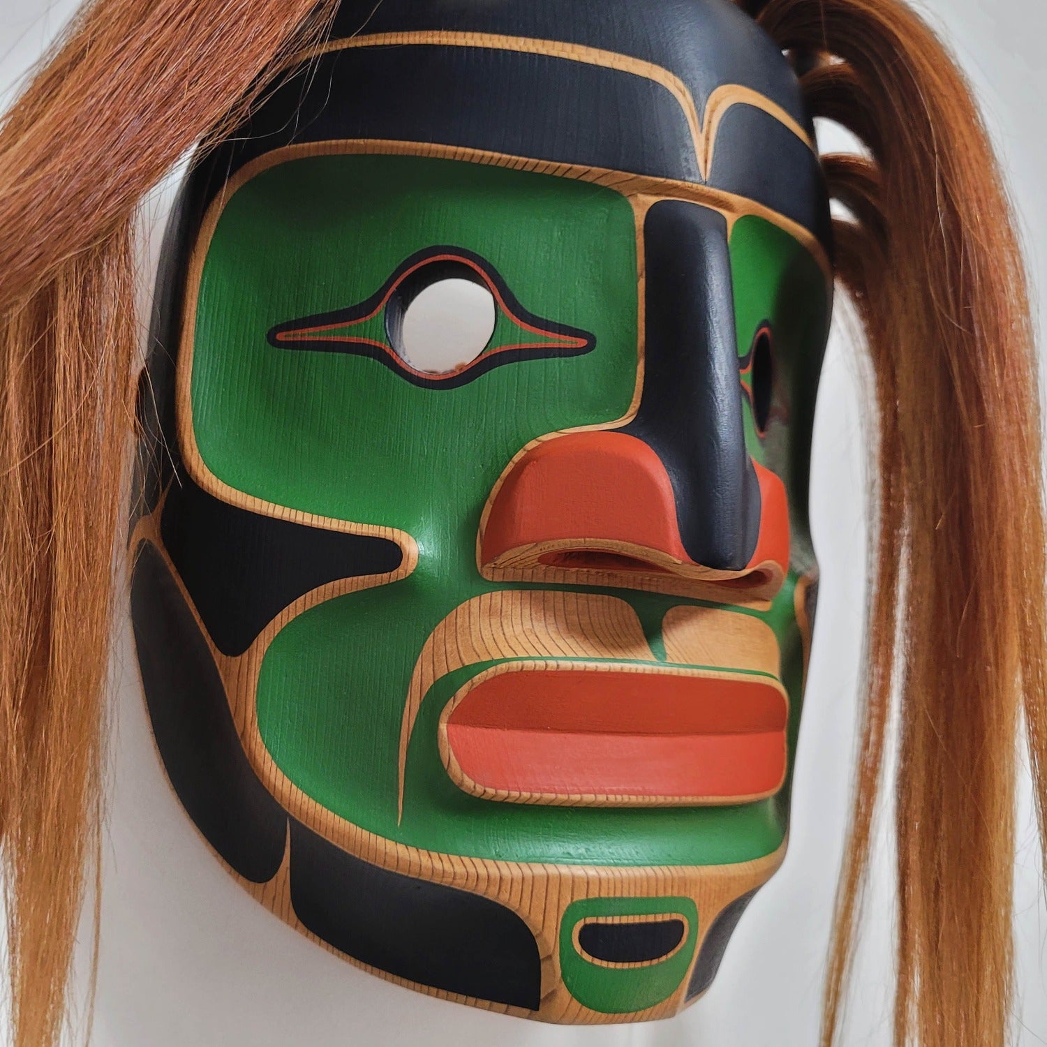 Cedar Portrait Mask by Kwakwaka'wakw carver Steve Smith