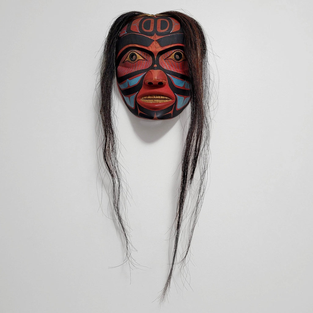 Cedar Portrait Mask by Coast Salish artist Jim Johnny