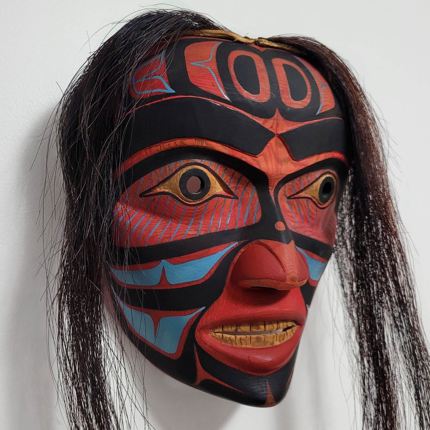 Cedar Portrait Mask by Coast Salish artist Jim Johnny