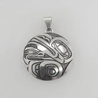 Silver Raven Pendant by Kwakwaka'wakw artist David Neel