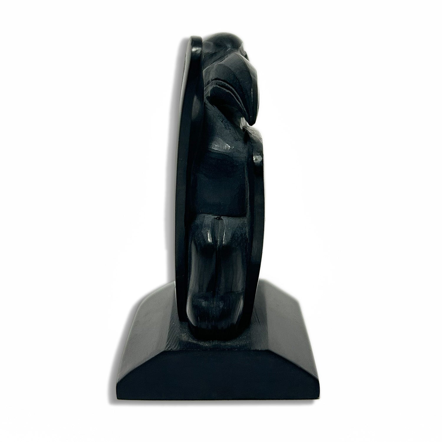 Argillite Raven Sculpture by Haida artist Cooper Wilson