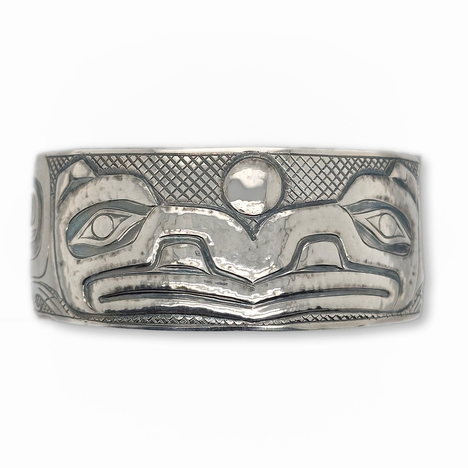 Silver Raven Moon Repousse 1