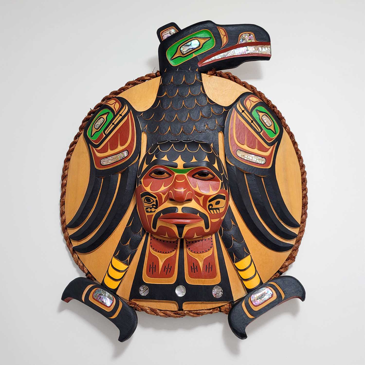 Raven Moon Mask by Kwakwaka'wakw carver Ned Matilpi