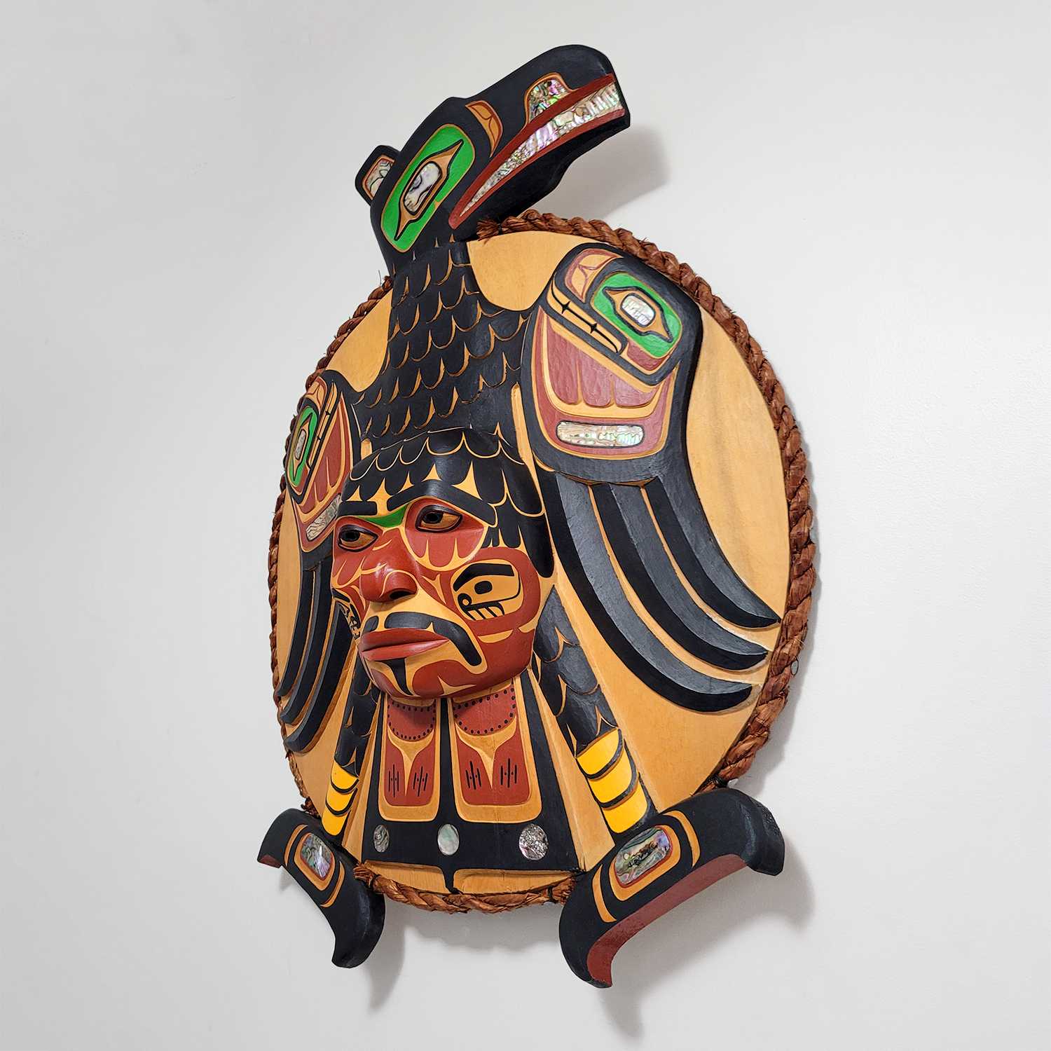 Raven Moon Mask by Kwakwaka'wakw carver Ned Matilpi