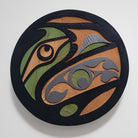 Small Sandblasted Raven Cedar Panel by Kwakiutl carver Trevor Hunt