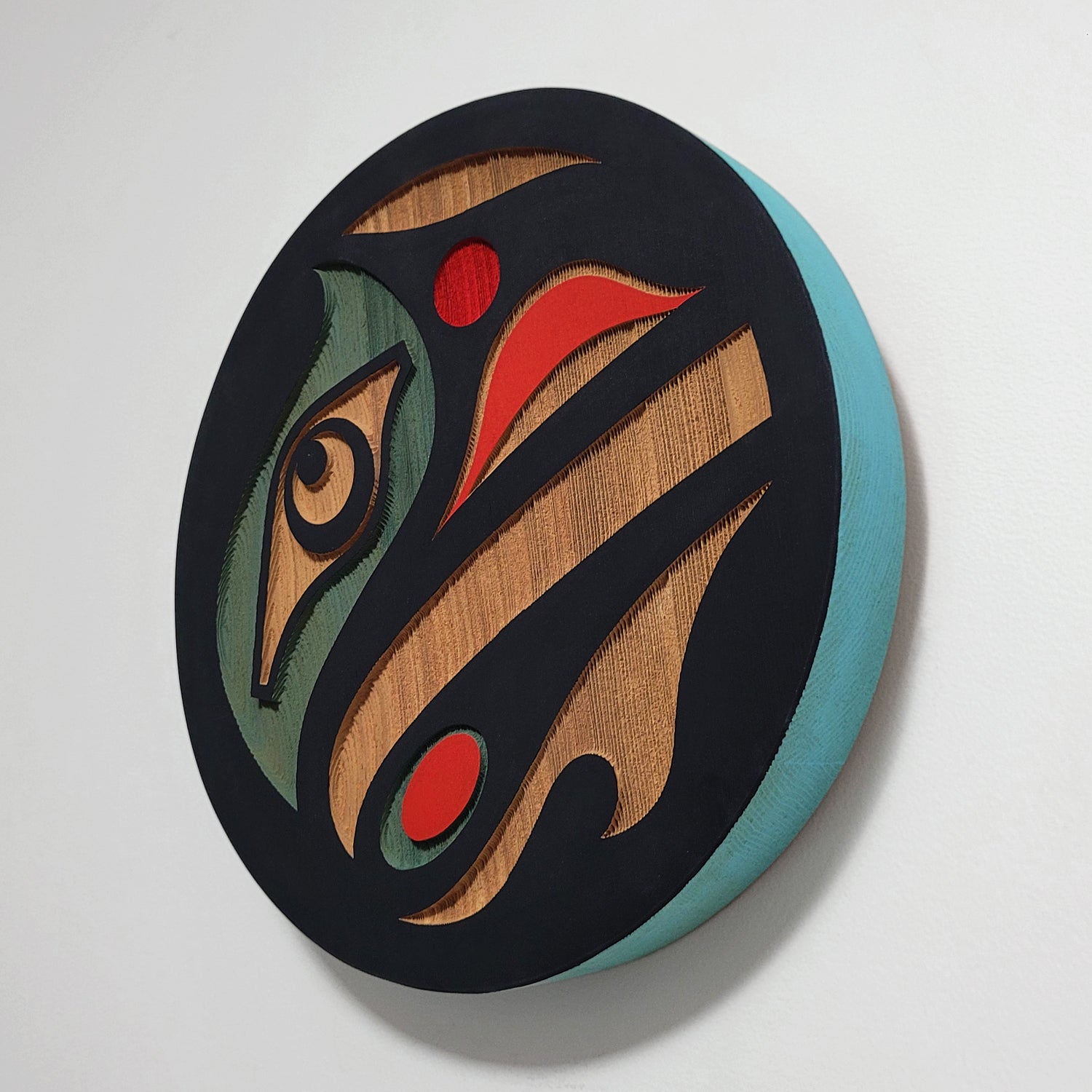 Small Raven Cedar Panel by Trevor Hunt, Kwakiutl – Spirits of the West ...