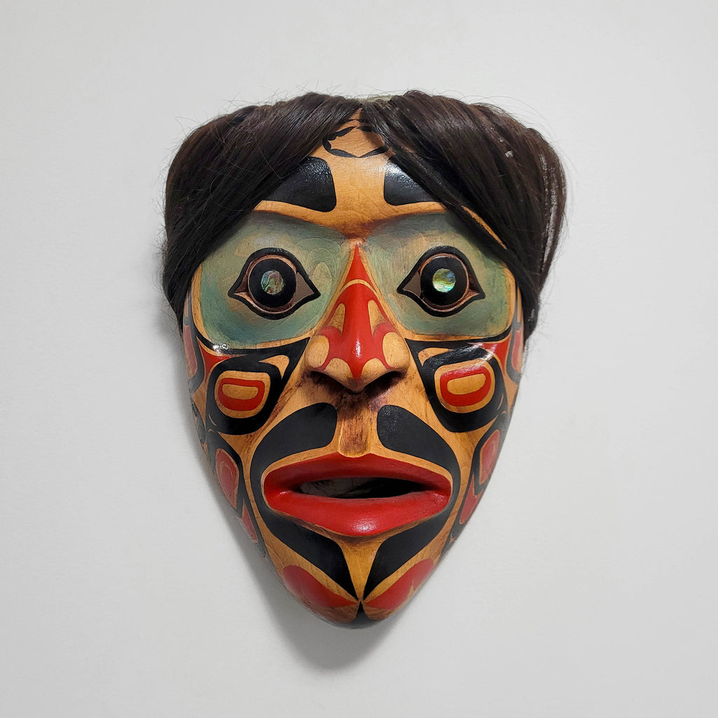 Raven Portrait Mask by Tsimshian artist Dale Horne