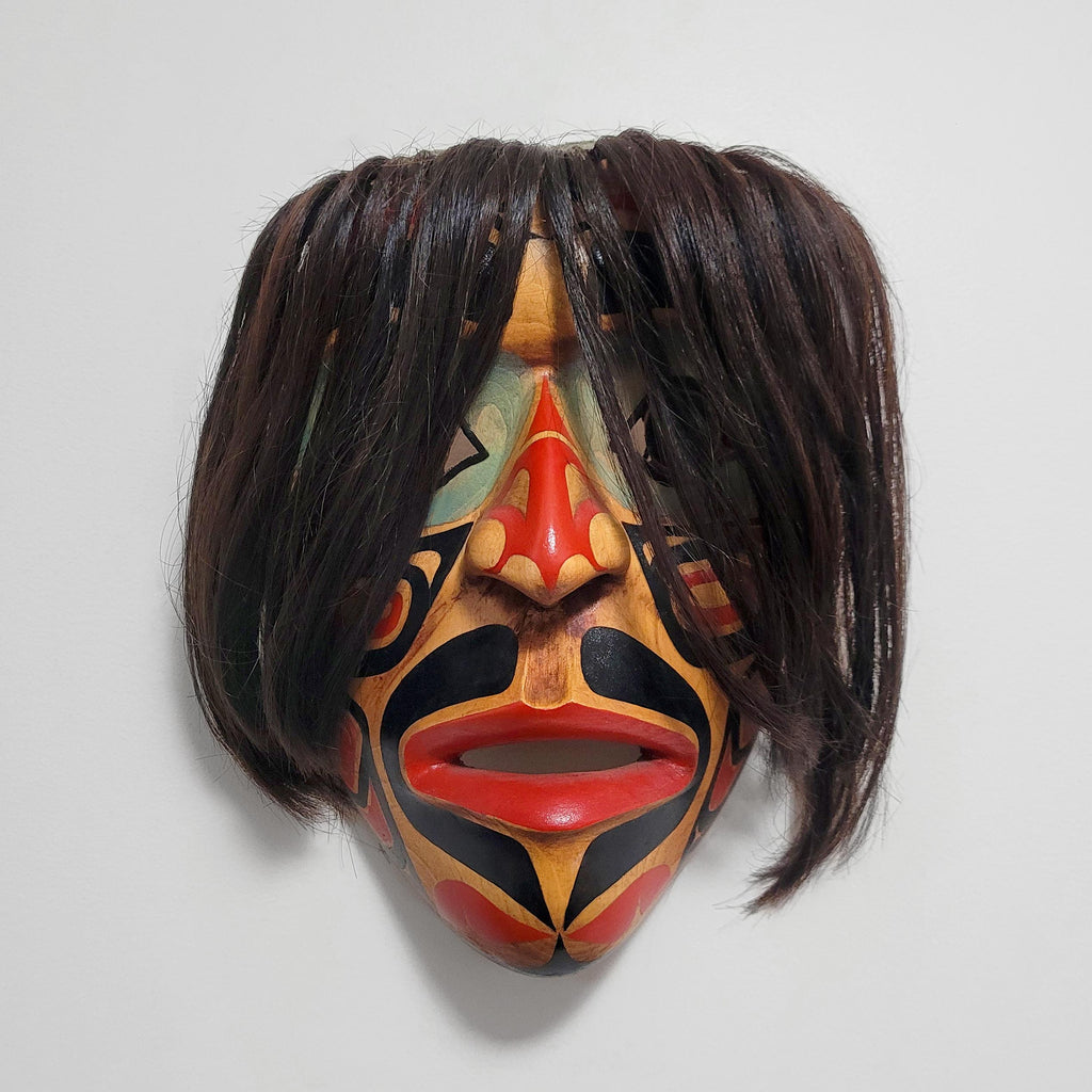Raven Portrait Mask by Tsimshian artist Dale Horne
