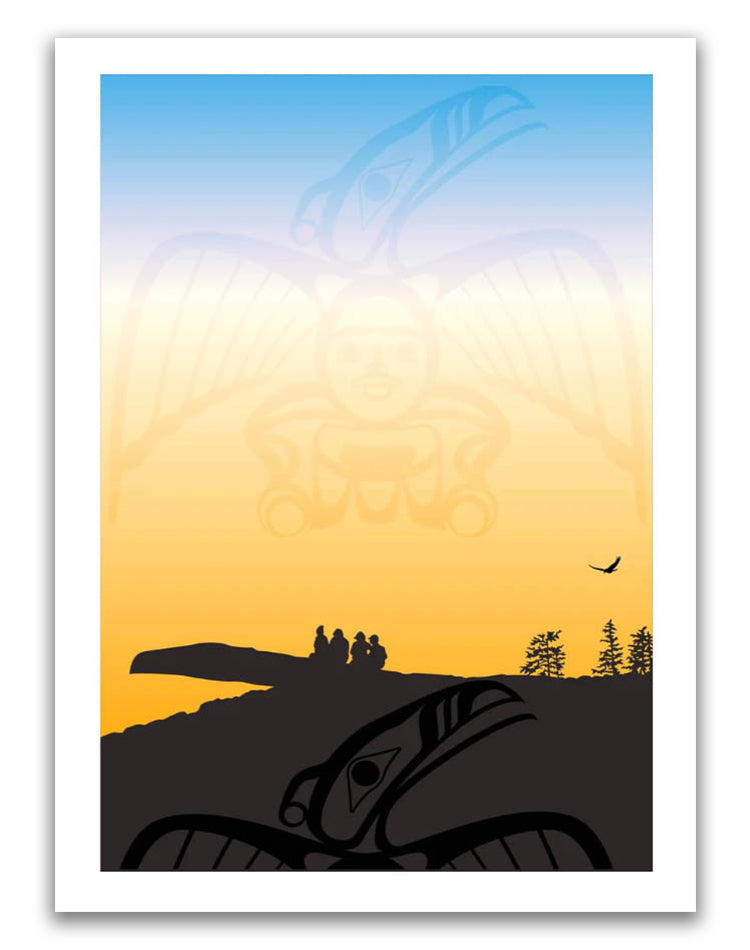 "Raven Sunset" Limited Edition Print by Tsimshian artist Roy Henry Vickers