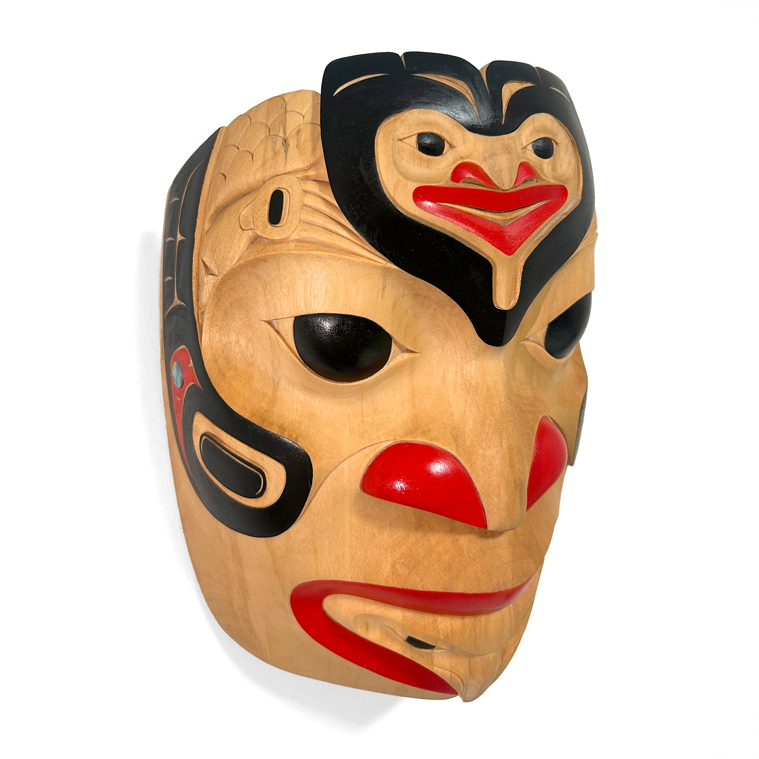 Raven Transformation Mask by Tlingit artist Eugene Alfred