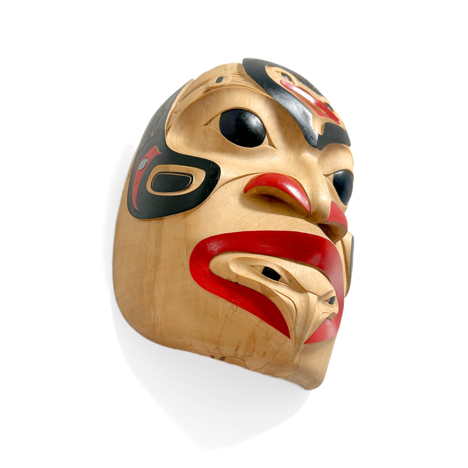 Raven Transformation Mask by Tlingit artist Eugene Alfred