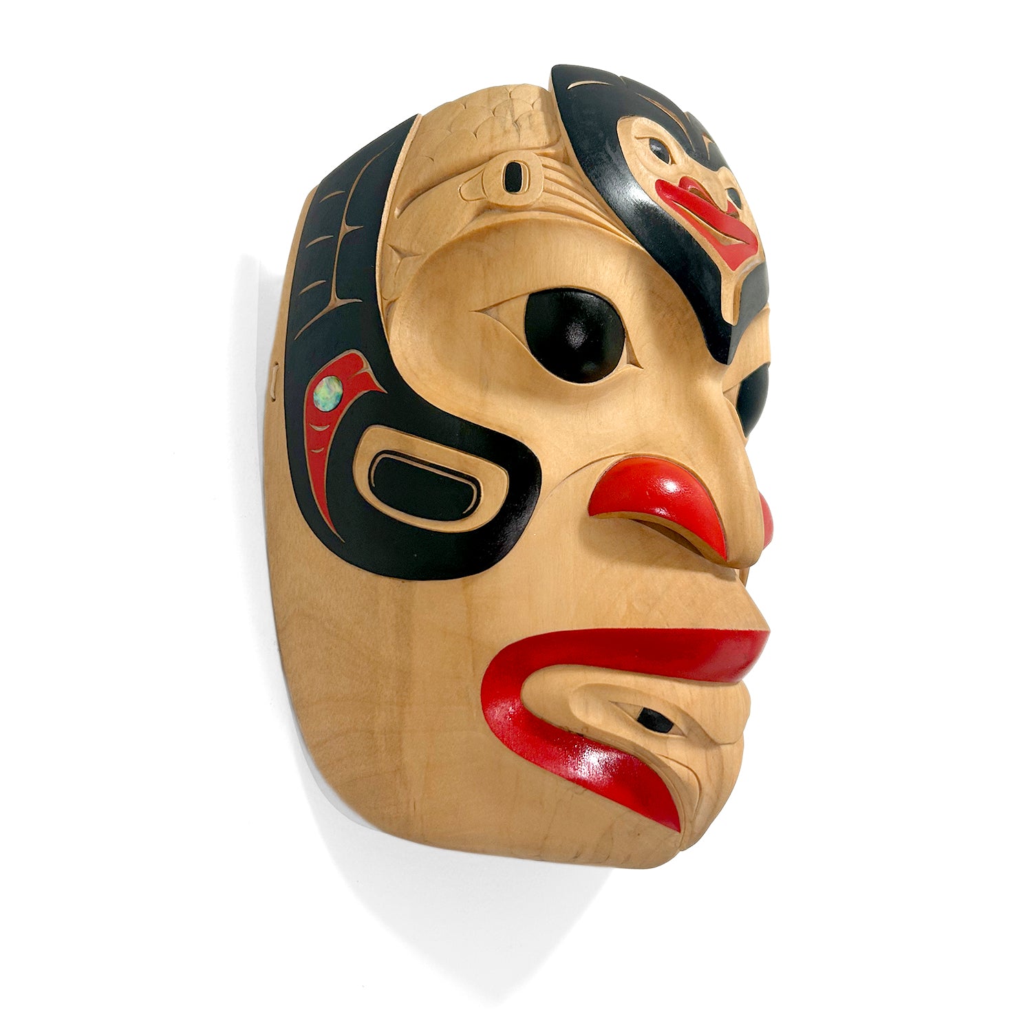 Raven Transformation Mask by Tlingit artist Eugene Alfred