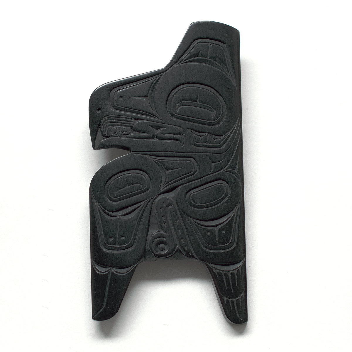 Raven and the First Men Pin by Haida artist Denny Dixon