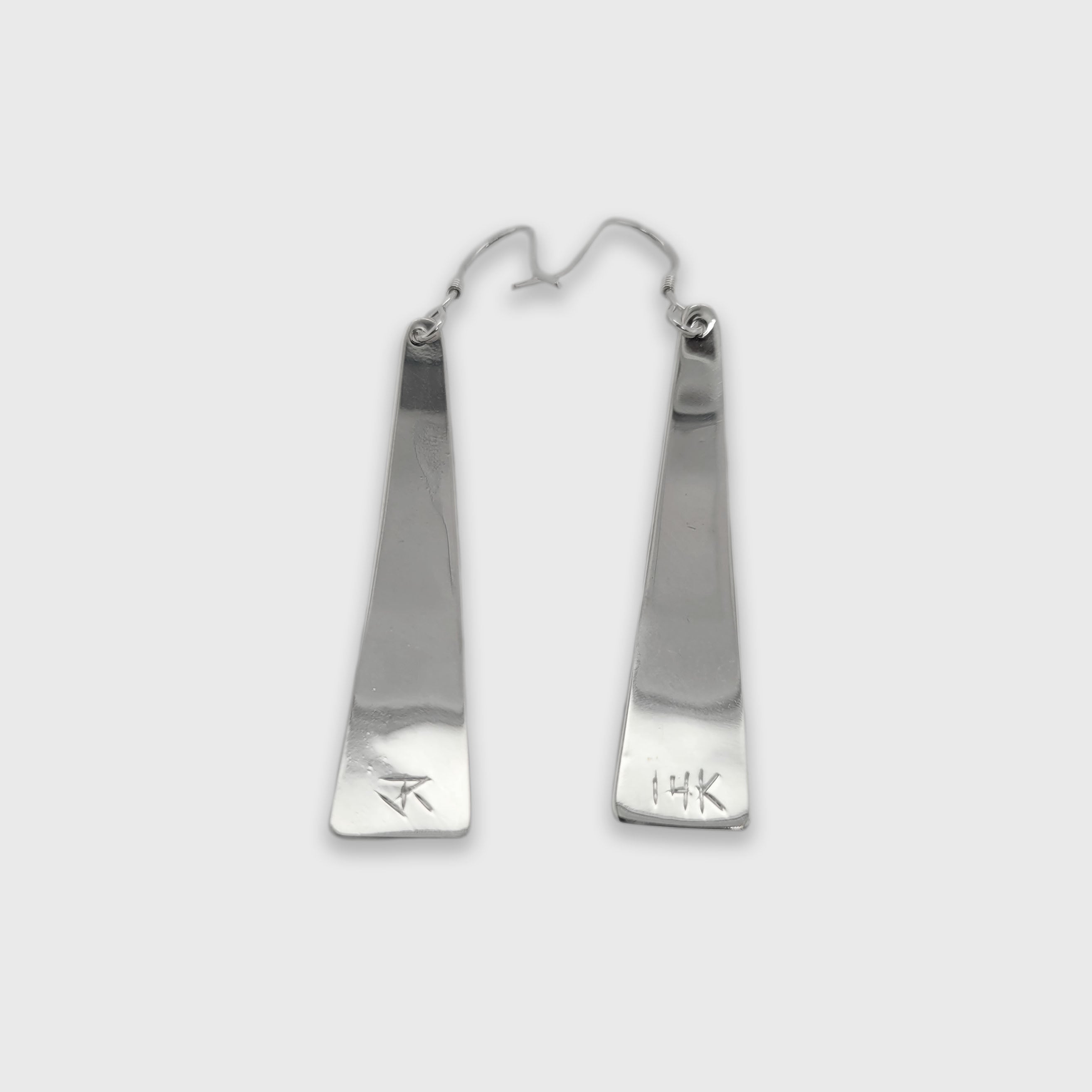 Silver and Gold Raven Earrings by Cree artist Justin Rivard