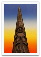 Reach for the Sky totem pole Limited Edition Print by Tsimshian artist Roy Vickers